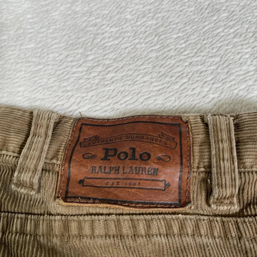 Vintage Corduroy Polo Ralph Lauren Pants Mens‎ 40x30 Brown Dungarees Cords 90s